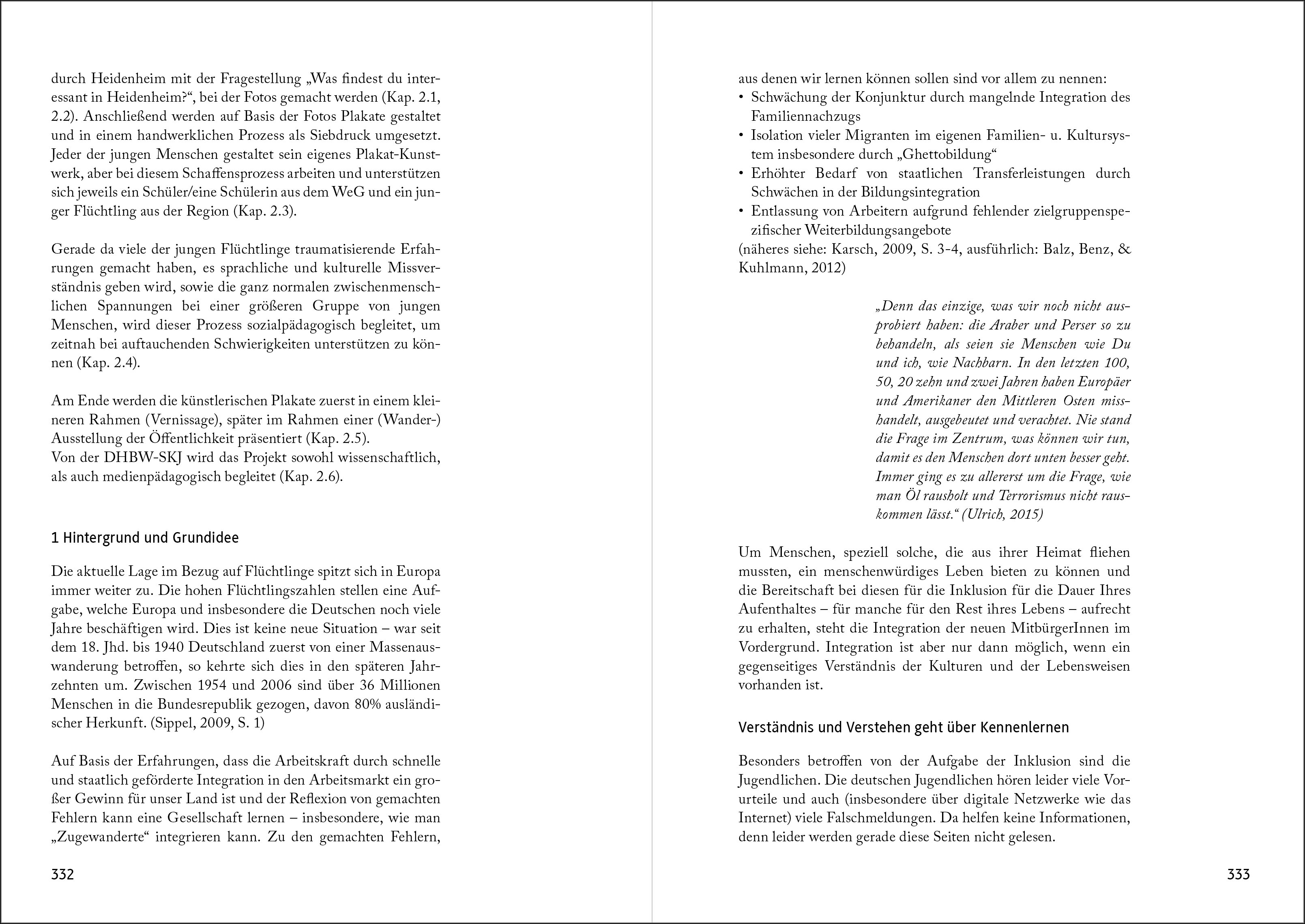 Text mit eingerücktem Zitat. 